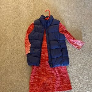 Girl L(10-12) winter vest and dress